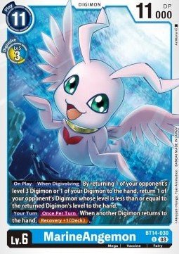 MarineAngemon (BT14 - 030)⁣ - Blast Ace⁣ (Uncommon)⁣ [030] - El Duelista
