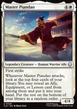 Master Piandao - Magic: The Gathering | Avatar: The Last Airbender (Uncommon) [TLA - 28] - El Duelista