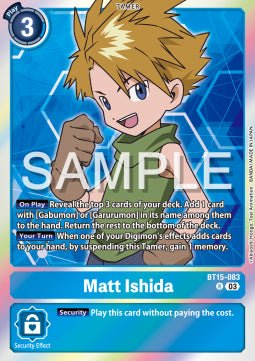 Matt Ishida (BT15 - 083) (V.1)⁣ - Exceed Apocalypse⁣ (Rare)⁣ [083] - El Duelista