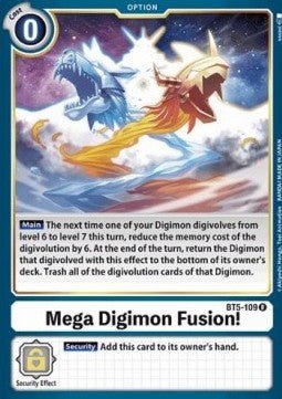 Mega Digimon Fusion! (BT5 - 109)⁣ - Battle Of Omni⁣ (Rare)⁣ [BT5 - 109] - El Duelista