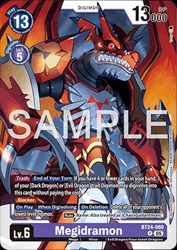 Megidramon (BT24 - 080) - Time Stranger (Rare) [BT - 24 - 080] - El Duelista