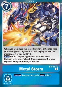 Metal Storm (BT9 - 097)⁣ - X Record⁣ (Rare)⁣ [097] - El Duelista