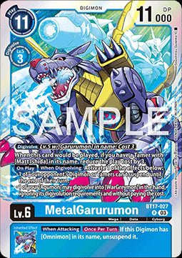 MetalGarurumon (BT17 - 027)⁣ - Secret Crisis⁣ (Rare)⁣ [027] - El Duelista