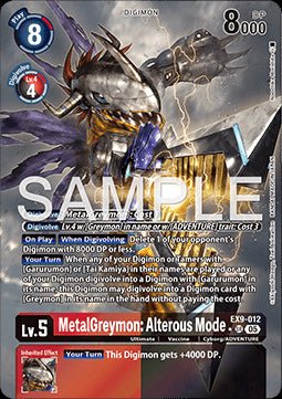 MetalGreymon: Alterous Mode (EX9 - 012) (V.2)⁣ - Versus Monsters⁣ (Alternative Art)⁣ [012] - El Duelista