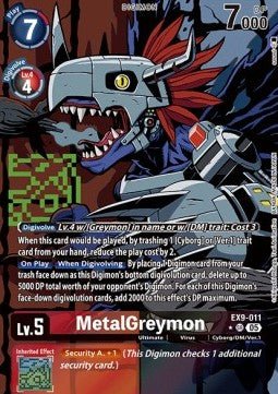 MetalGreymon (EX9 - 011) (V.2)⁣ - Versus Monsters⁣ (Alternative Art)⁣ [011] - El Duelista