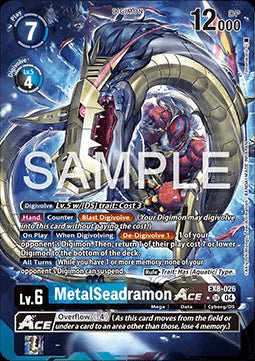 MetalSeadramon Ace (EX8 - 026) (V.2)⁣ - Chain of Liberation⁣ (Alternative Art)⁣ [026] - El Duelista