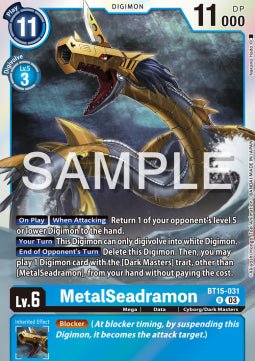 MetalSeadramon (BT15 - 031) - Exceed Apocalypse (Rare) [BT - 15 - 031] - El Duelista