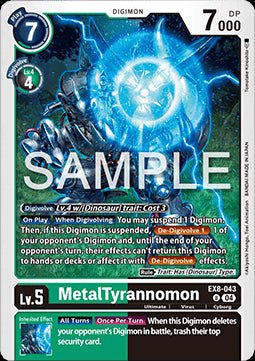 MetalTyrannomon (EX8 - 043) (V.1)⁣ - Chain of Liberation⁣ (Uncommon)⁣ [043] - El Duelista