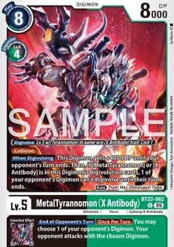 MetalTyrannomon (X Antibody) (BT22 - 062)⁣ - Cyber Eden⁣ (Uncommon)⁣ [062] - El Duelista