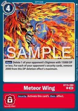Meteor Wing (BT15 - 089)⁣ - Exceed Apocalypse⁣ (Common)⁣ [089] - El Duelista
