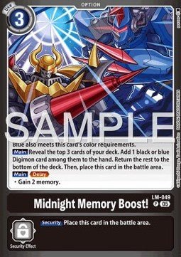 Midnight Memory Boost! (LM - 049) - Premium Bandai Products (Promo) [PB - XX - LM - 049] - El Duelista