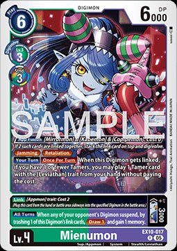 Mienumon (EX10 - 017) - Sinister Order (Rare) [017] - El Duelista