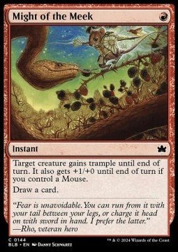 Might of the Meek⁣ - Bloomburrow⁣ (Common)⁣ [144] - El Duelista