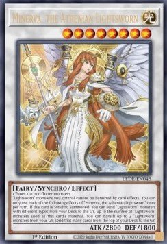 Minerva, the Athenian Lightsworn (V.1 - Ultra Rare) - Legacy of Destruction (Ultra Rare) [LEDE - 043] - El Duelista