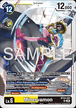 Minervamon (BT24 - 041) (V.1) - Time Stranger (Super Rare) [BT - 24 - 041] - El Duelista