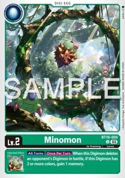 Minomon (BT16 - 004)⁣ - Beginning Observer⁣ (Uncommon)⁣ [004] - El Duelista