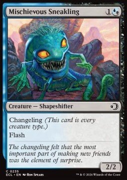 Mischievous Sneakling - Lorwyn Eclipsed (Common) [ECL - 235] - El Duelista