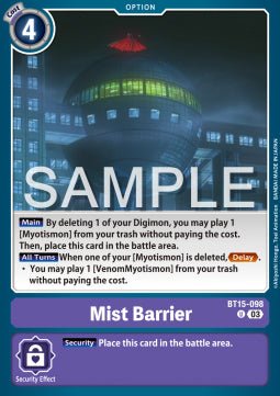Mist Barrier (BT15 - 098)⁣ - Exceed Apocalypse⁣ (Uncommon)⁣ [098] - El Duelista