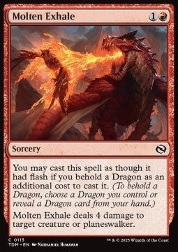 Molten Exhale⁣ - Tarkir: Dragonstorm⁣ (Common)⁣ [113] - El Duelista