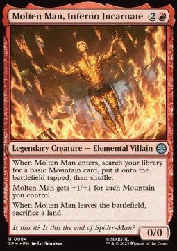Molten Man, Inferno Incarnate - Magic: The Gathering | Marvel's Spider - Man (Uncommon) [SPM - 84] - El Duelista