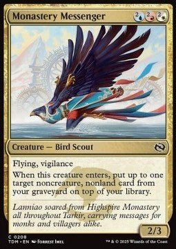 Monastery Messenger⁣ - Tarkir: Dragonstorm⁣ (Common)⁣ [208] - El Duelista