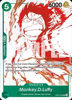 Monkey.D.Luffy (OP07 - 033) (V.1) - Unnumbered Promos (Uncommon) [UP - OP07 - 033] - El Duelista