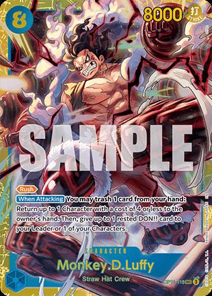 Monkey.D.Luffy (OP11 - 118) (V.1) - A Fist of Divine Speed (Secret Rare) [OP11 - 118] - El Duelista