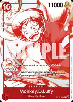 Monkey.D.Luffy (ST10 - 006) (V.3) - Unnumbered Promos (Super Rare) [UP - ST10 - 006] - El Duelista