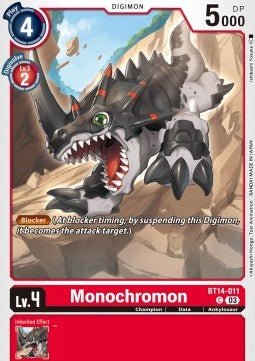 Monochromon (BT14 - 011)⁣ - Blast Ace⁣ (Common)⁣ [011] - El Duelista