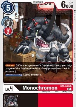 Monochromon (BT9 - 061)⁣ - X Record⁣ (Common)⁣ [061] - El Duelista