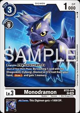Monodramon (BT23 - 049) - Hackers' Slumber (Common) [BT - 23 - 049] - El Duelista