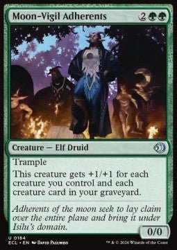 Moon - Vigil Adherents - Lorwyn Eclipsed (Uncommon) [ECL - 184] - El Duelista