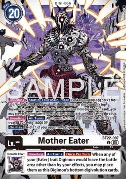 Mother Eater (BT22 - 007)⁣ - Cyber Eden⁣ (Uncommon)⁣ [007] - El Duelista