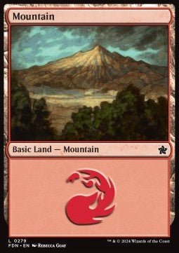 Mountain (V.2)⁣ - Magic: The Gathering Foundations⁣ (Land)⁣ [279] - El Duelista