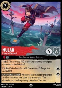 Mulan - Imperial General⁣ - Archazia's Island⁣ (Super Rare)⁣ [141] - El Duelista