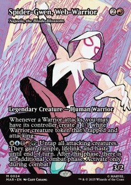 Najeela, the Blade - Blossom - Magic: The Gathering | Marvel's Spider - Man: Source Material Cards (Mythic) [MAR - 24] - El Duelista
