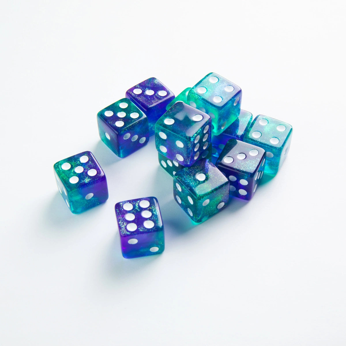 Gamegenic Galaxy Series – Set de 12 Dados D6 16 mm Neptune