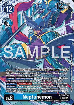 Neptunemon (BT24 - 030) (V.2) - Time Stranger (Alternative Art) [BT - 24 - 030] - El Duelista