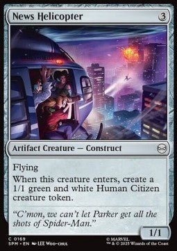News Helicopter - Magic: The Gathering | Marvel's Spider - Man (Common) [SPM - 169] - El Duelista