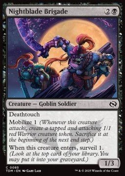 Nightblade Brigade⁣ - Tarkir: Dragonstorm⁣ (Common)⁣ [85] - El Duelista