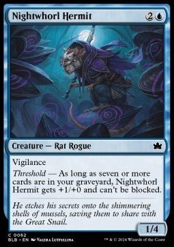 Nightwhorl Hermit⁣ - Bloomburrow⁣ (Common)⁣ [62] - El Duelista