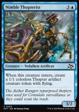 Nimble Thopterist⁣ - Aetherdrift⁣ (Common)⁣ [53] - El Duelista