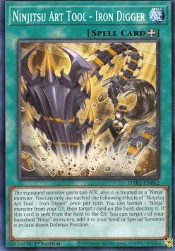 Ninjitsu Art Tool - Iron Digger⁣ - Darkwing Blast⁣ (Common)⁣ [062] - El Duelista