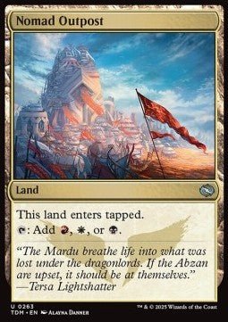Nomad Outpost⁣ - Tarkir: Dragonstorm⁣ (Uncommon)⁣ [263] - El Duelista