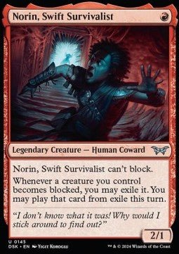 Norin, Swift Survivalist⁣ - Duskmourn: House of Horror⁣ (Uncommon)⁣ [145] - El Duelista