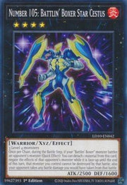 Number 105: Battlin' Boxer Star Cestus⁣ - Legendary Duelists: Soulburning Volcano⁣ (Common)⁣ [042] - El Duelista