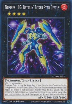 Number 105: Battlin' Boxer Star Cestus⁣ - Legendary Duelists: Soulburning Volcano⁣ (Common)⁣ [042] - El Duelista