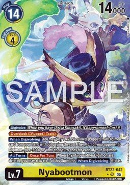 Nyabootmon (BT22 - 042) (V.2)⁣ - Cyber Eden⁣ (Alternative Art)⁣ [042] - El Duelista