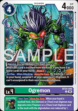Ogremon (BT24 - 045) - Time Stranger (Uncommon) [BT - 24 - 045] - El Duelista