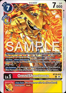 OmniShoutmon (BT19 - 012)⁣ - Special Booster Ver 2.5⁣ (Rare)⁣ [BT19 - 012] - El Duelista